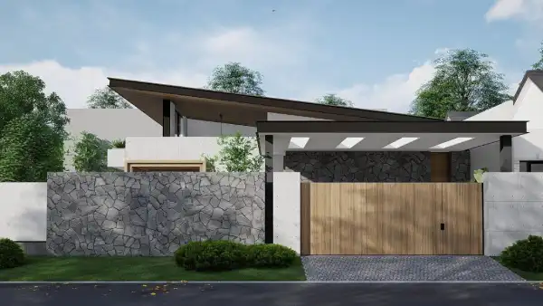 Desain Rumah Kontemporer 1 Lantai