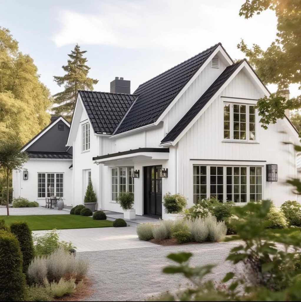 rumah minimalis hitam putih