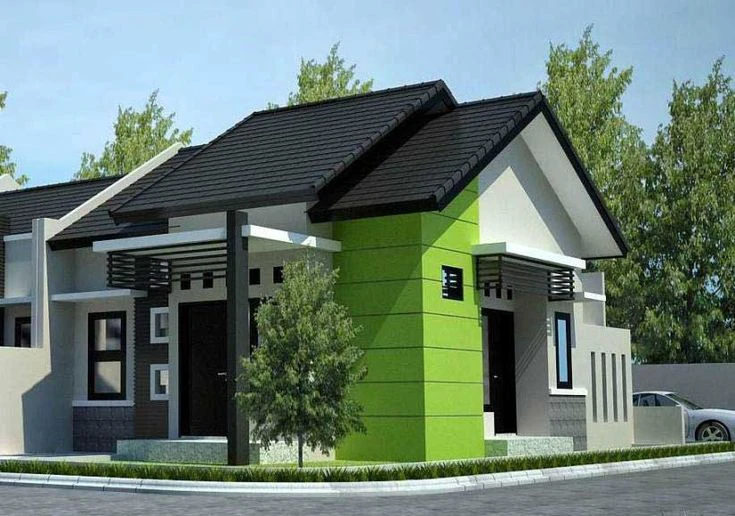 desain rumah 2 rupa sederhana 