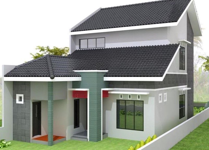 Model Rumah Tingkat Samping Sederhana