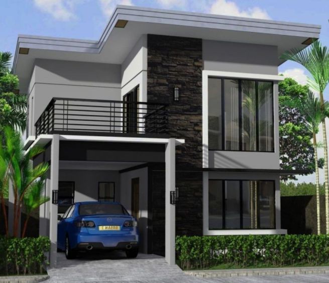 Rumah dengan Desain Sudut Berbentuk L