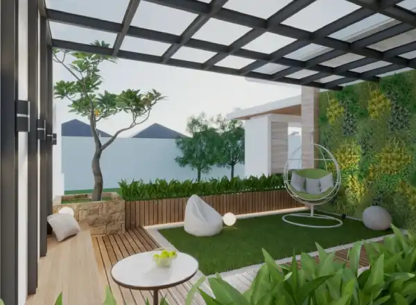 Contoh desain rooftop rumah minimalis lahan sempit