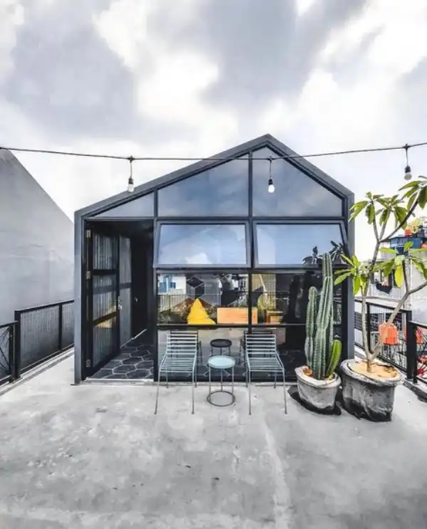 Rooftop Rumah minimalis Modern