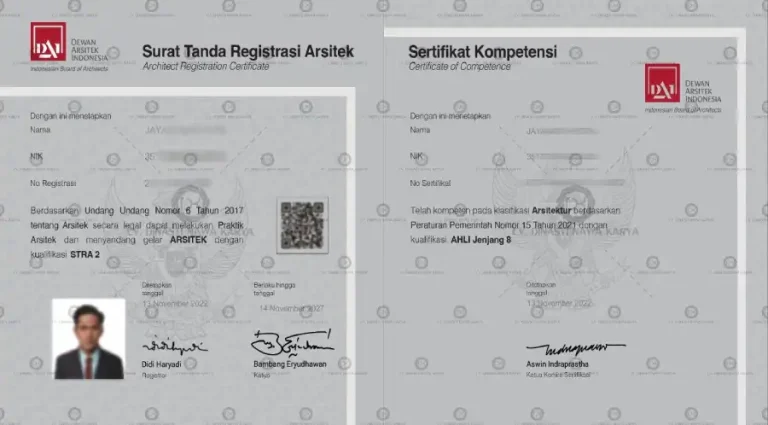 Surat Tanda Registrasi Arsitek (STRA)