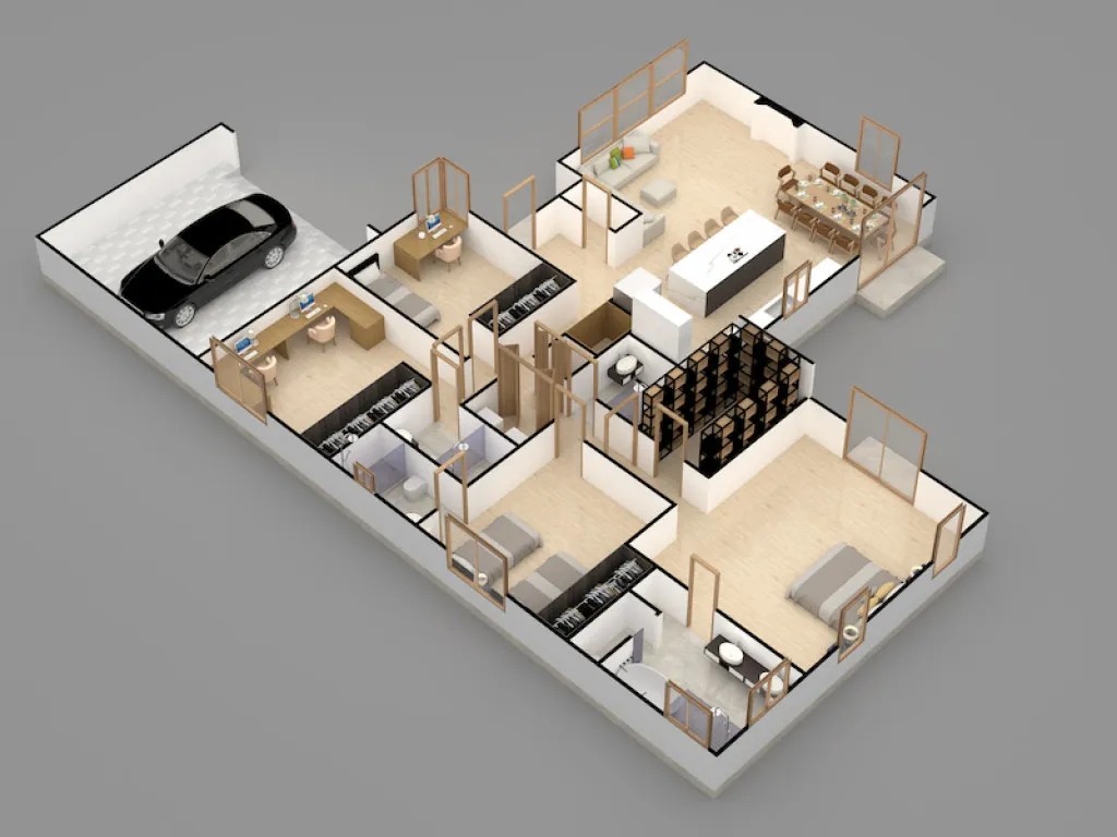 Inilah Makin Banyak Dicari! Desain Rumah Sederhana 3 Kamar dengan Denah yang Nyaman untuk Semua Anggota Keluarga