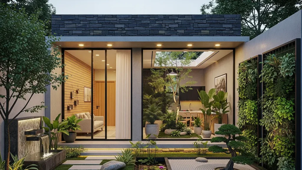 Ide Rumah Minimalis 8x15 dengan Nuansa Natural